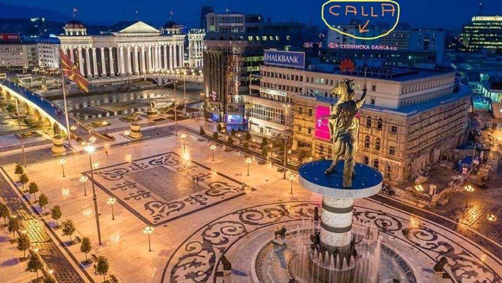 Calla 5 Apartment - Main Square, In The City Shopping Center - Parking Slot With Security And Video Camera Üsküp Dış mekan fotoğraf